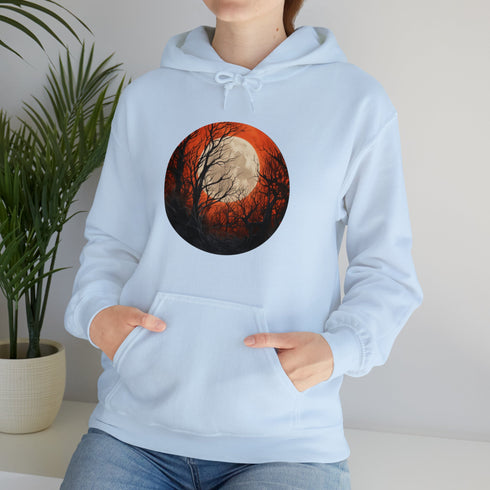 Halloween Harvest Moon - Graphic Hooded Sweatshirt
